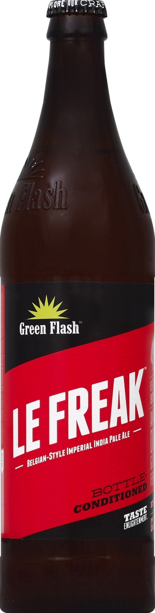 slide 2 of 4, Green Flash Brewing Co. Green Flash Single Bottle Le Freak Ipa Beer, 22 oz