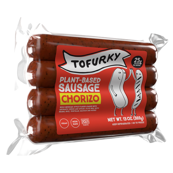 slide 1 of 1, Tofurky Chorizo Sausage, 13 oz
