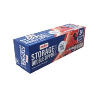 slide 15 of 17, Meijer Reclosable Double Zipper Storage Bags, Quart, 24 ct