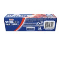 slide 4 of 17, Meijer Reclosable Double Zipper Storage Bags, Quart, 24 ct