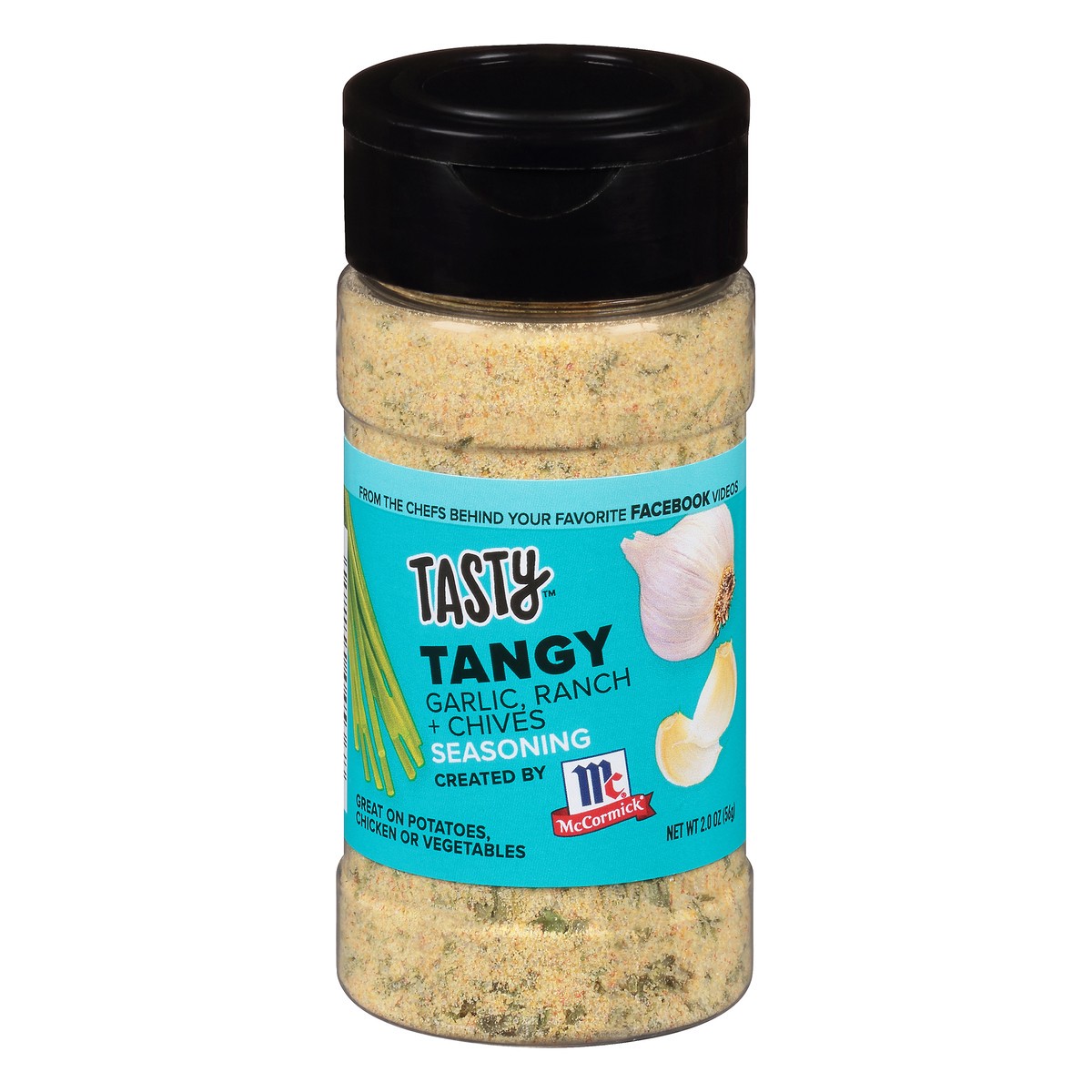 slide 1 of 8, McCormick Tasty Tangy Garlic, Ranch & Chives Seasoning, 2 oz