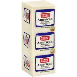 Giant Eagle Cheese, Pasteurized Process, White, American