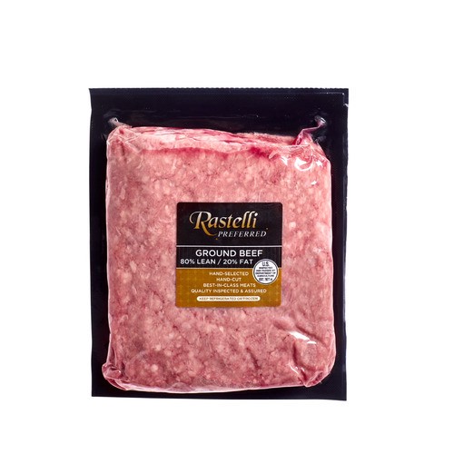 slide 1 of 1, Rastelli Preferred ground beef, 80% lean, 16 oz