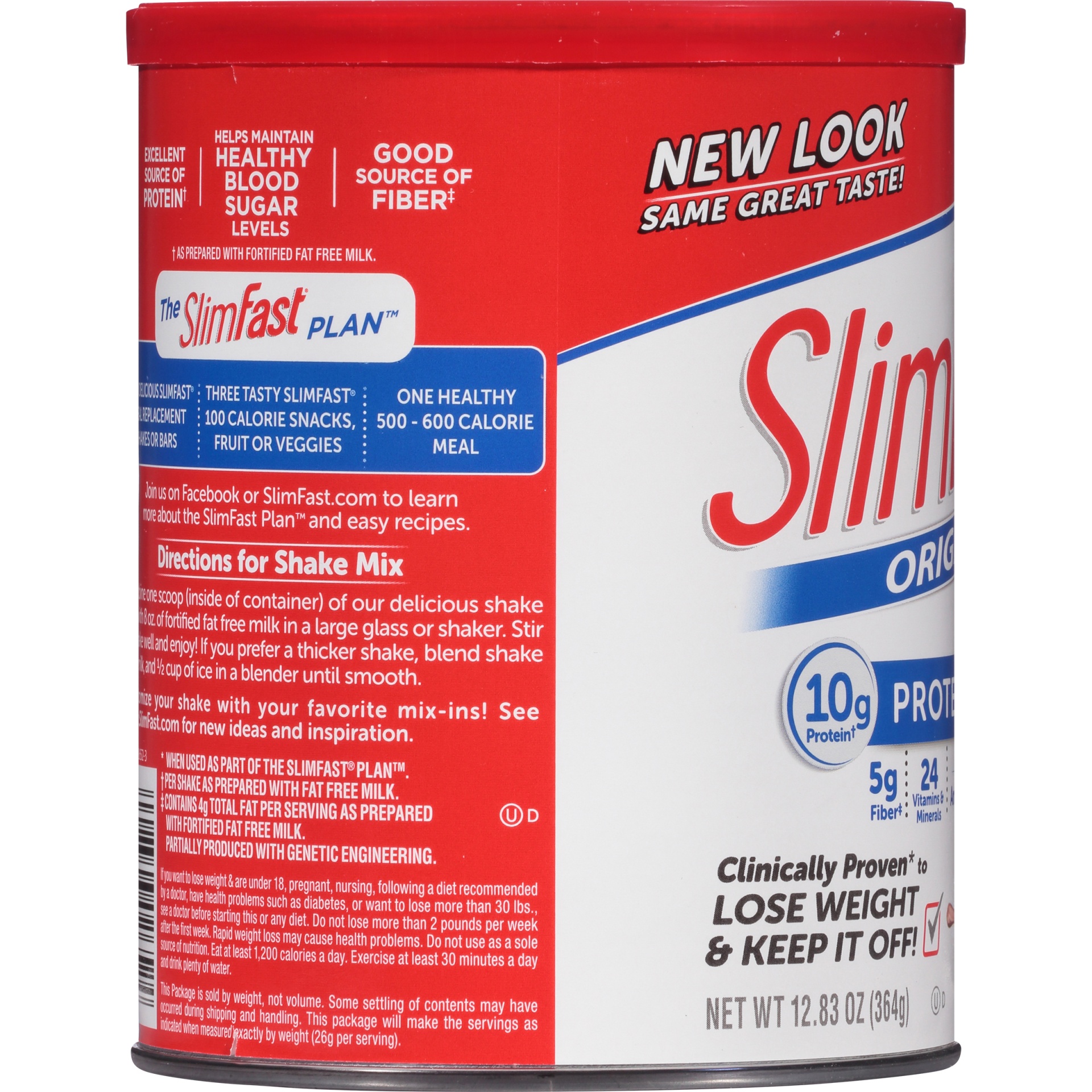 slide 5 of 6, SlimFast Slim-Fast Opt Milk Chocolate Powder, 12.83 oz