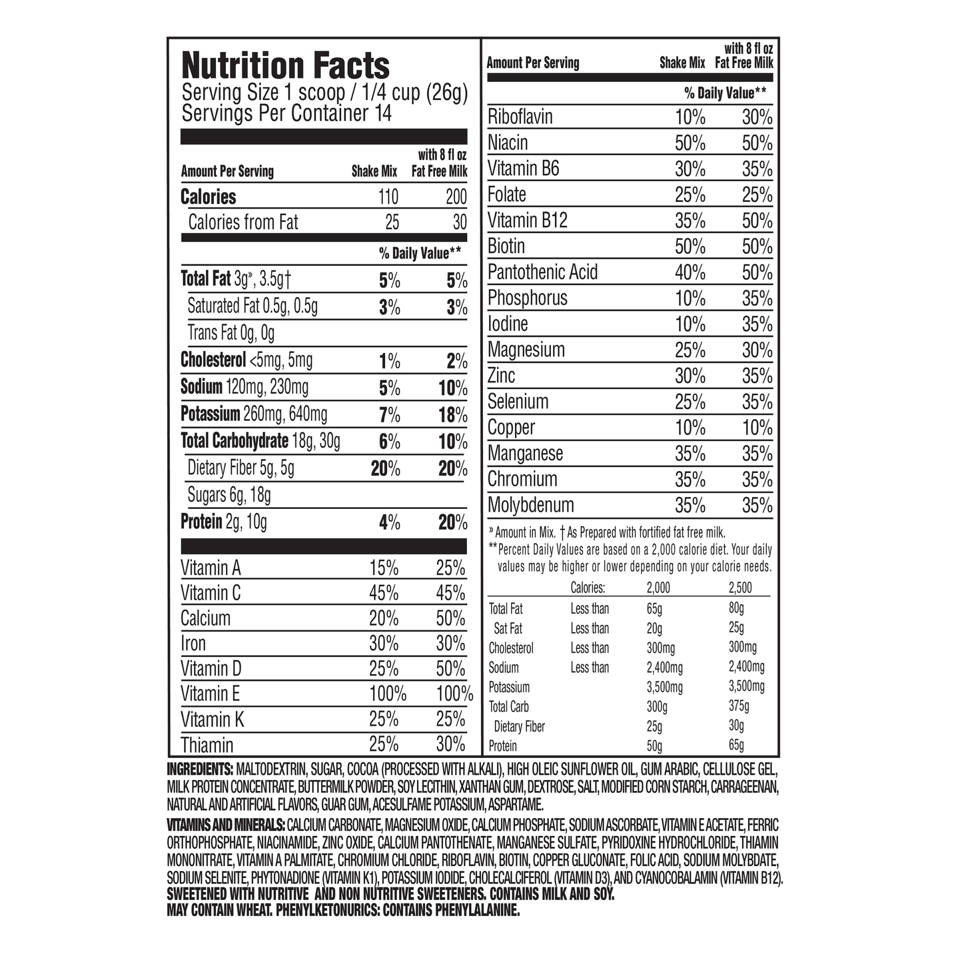 slide 2 of 6, SlimFast Slim-Fast Opt Milk Chocolate Powder, 12.83 oz