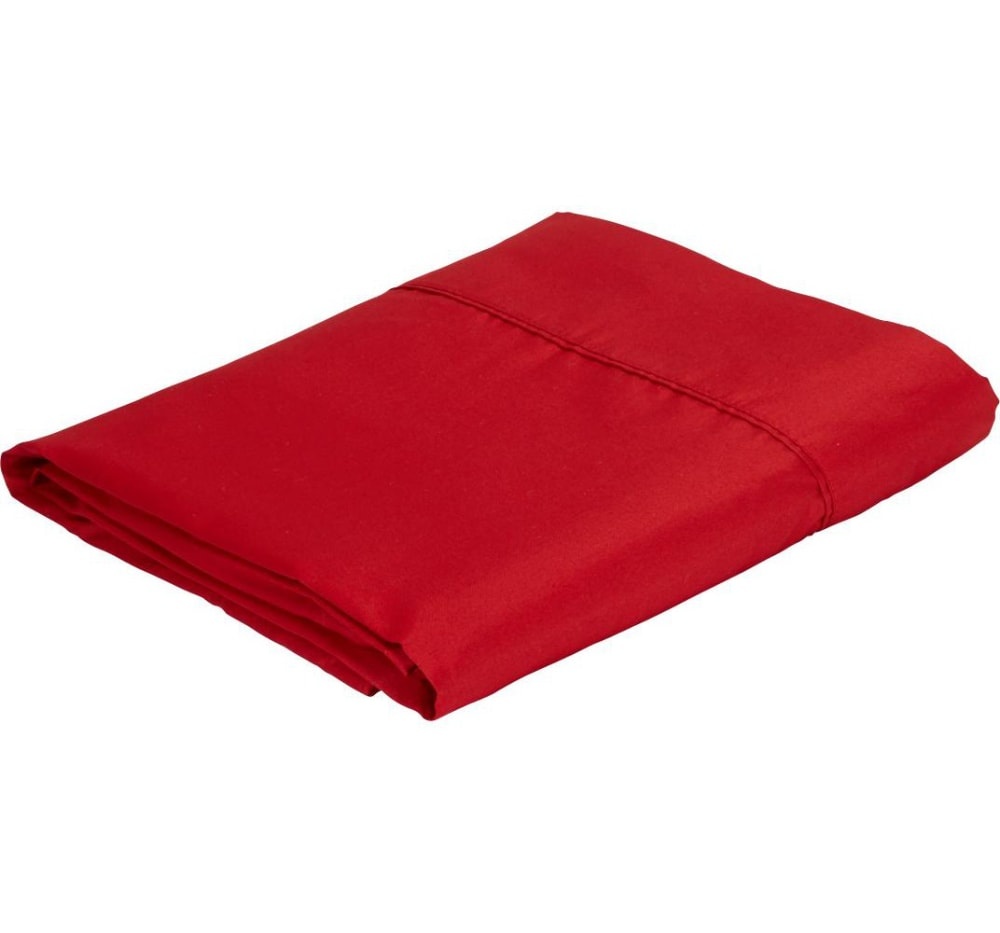 slide 1 of 1, Everyday Living 250 Thread Count Flat Sheet - Chili Pepper - Twin, Twin Size