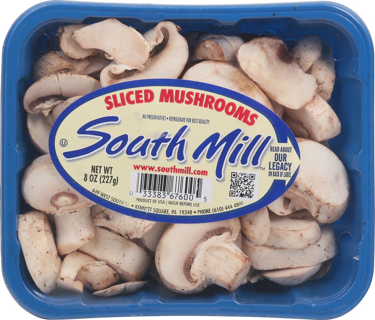 slide 4 of 4, South Mill Sliced Mushrooms 8 oz, 8 oz