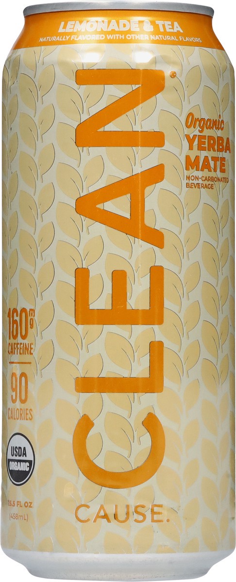 slide 7 of 14, CLEAN CAUSE Organic Lemonade & Tea Yerba Mate 15.5 fl oz, 15.50 fl oz