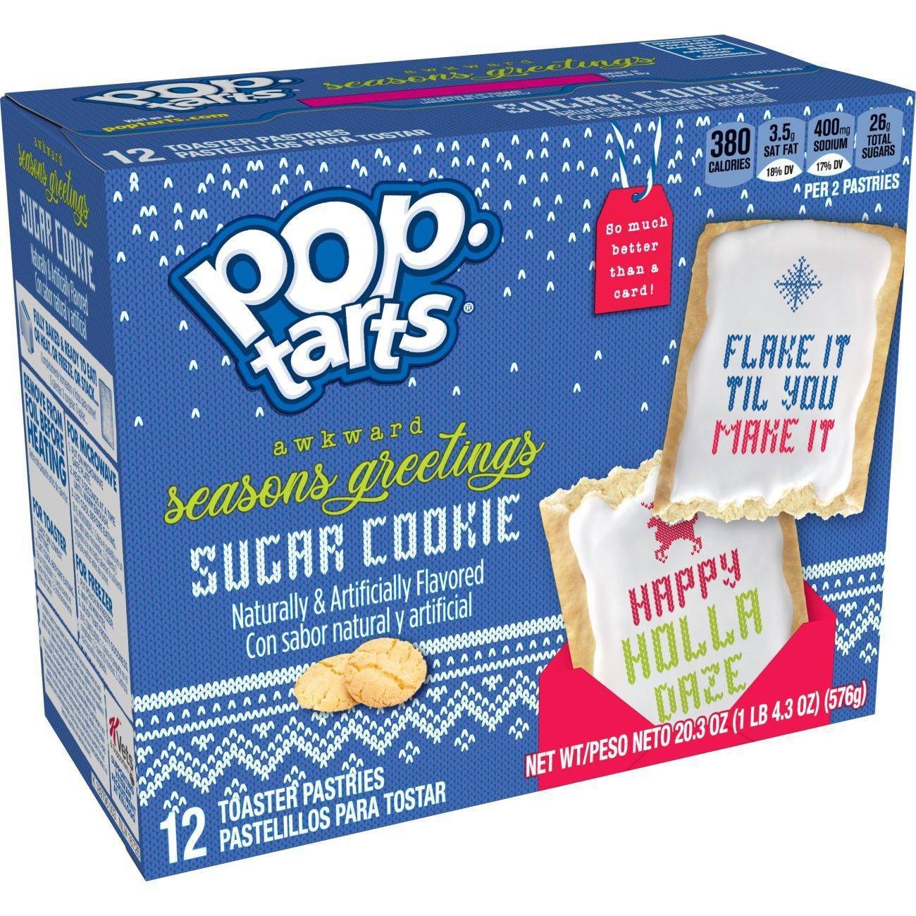 slide 1 of 1, Pop-Tarts Frosted Sugar Cookie Pastries - 12ct / 20.3oz, 12 ct; 20.3 oz