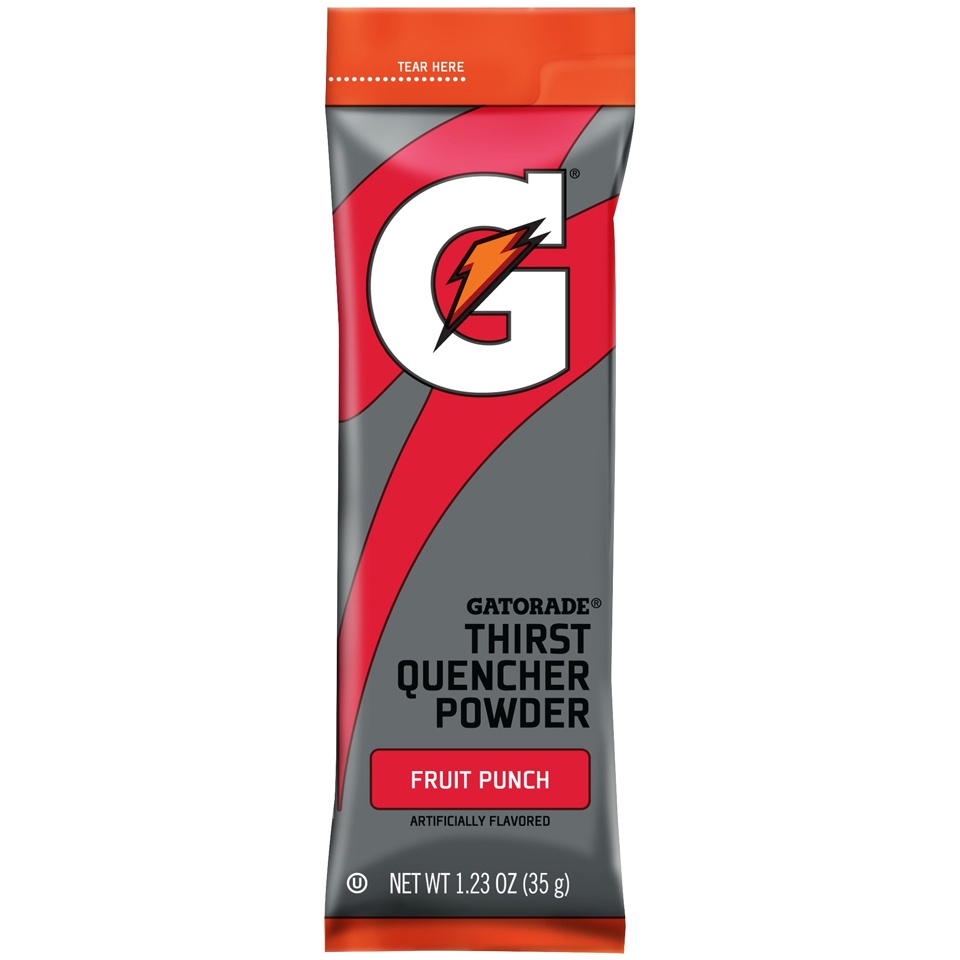 slide 2 of 4, Gatorade Fruit Punch Thirst Quencher Powder Packs, 8 ct; 1.23 oz