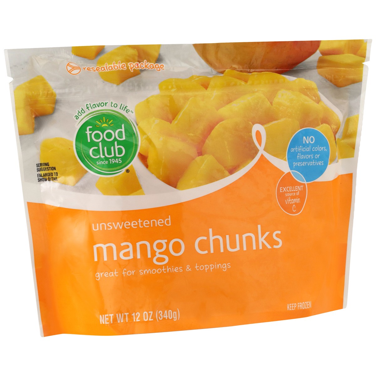 slide 2 of 9, Food Club Mango Chunks Frozen, 12 oz