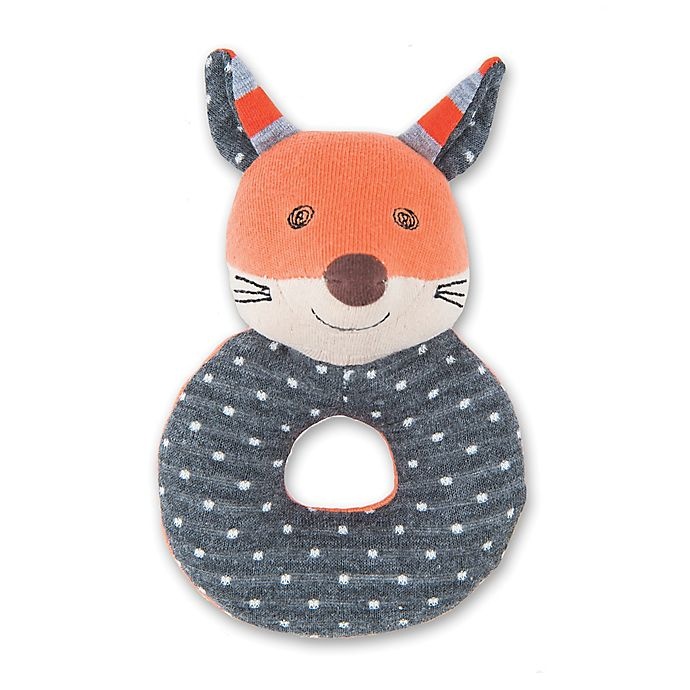 slide 1 of 1, Organic Farm Buddies Frenchy Fox Teething Rattle, 1 ct