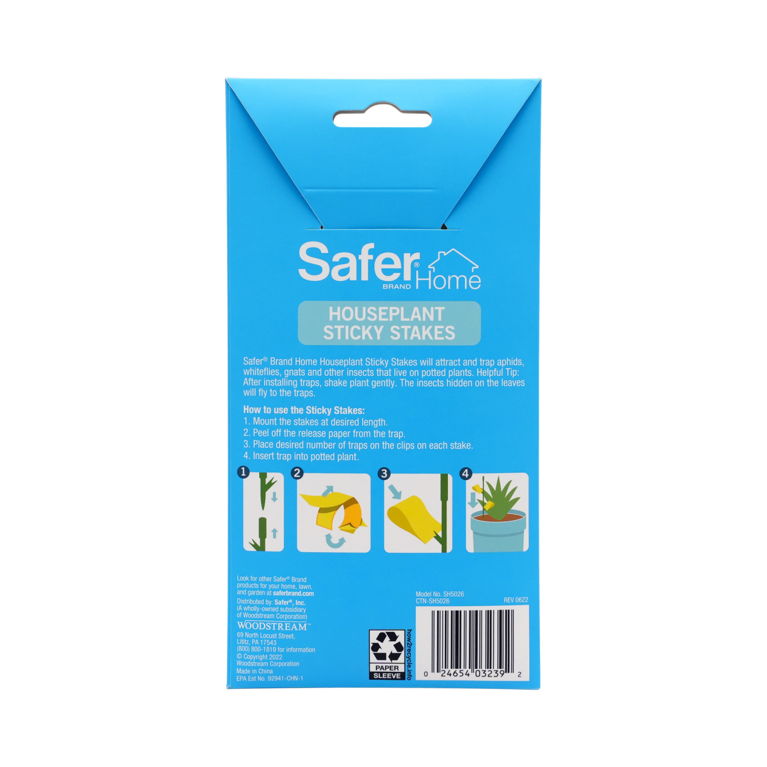 slide 2 of 8, Safer Home Houseplant Sticky Stakes 8pk, 8 ct