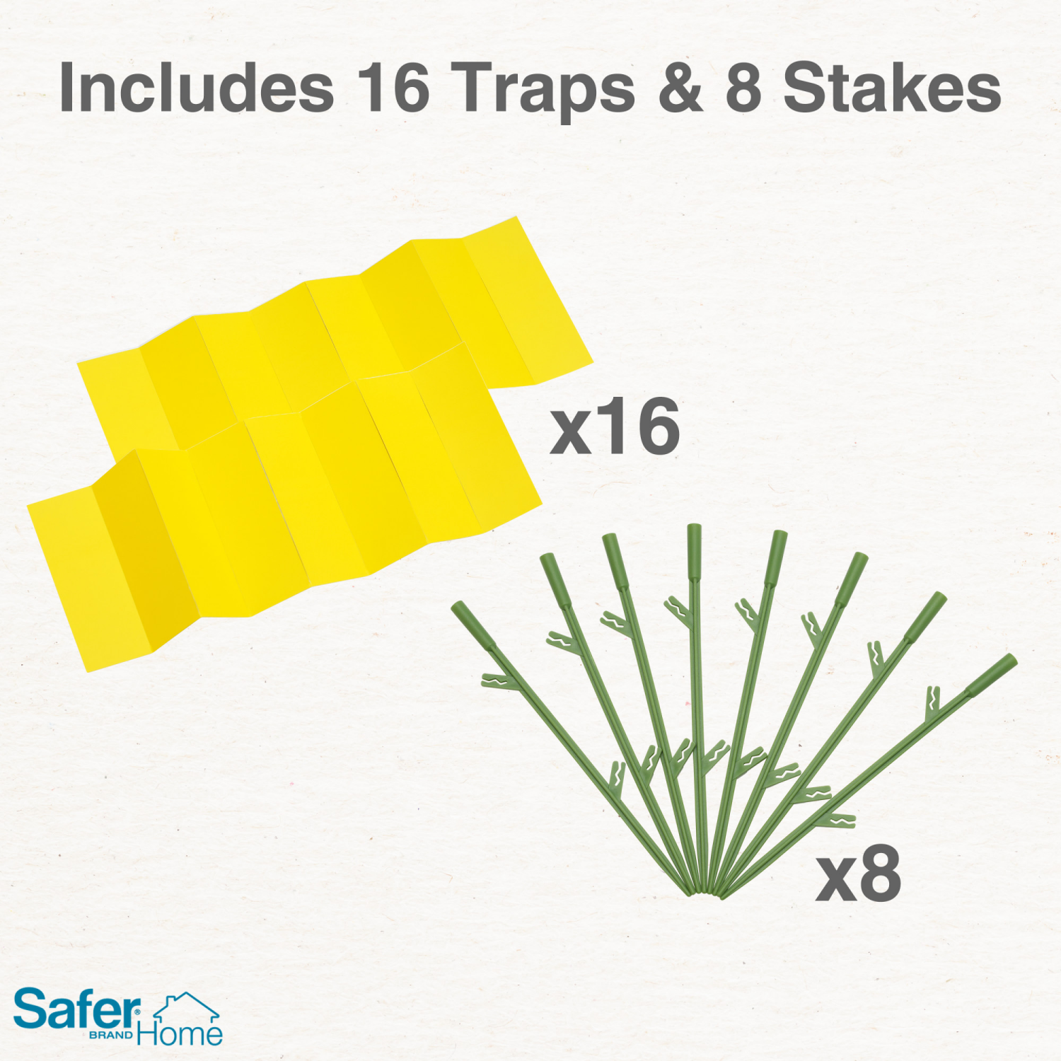 slide 4 of 8, Safer Home Houseplant Sticky Stakes 8pk, 8 ct