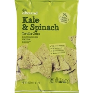 slide 1 of 1, Gold Emblem abound Kale & Spinach Tortilla Chips, 8 Oz, 8 oz