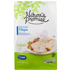 Nature's Promise Farm Raised Boneless Skinless Tilapia Frozen