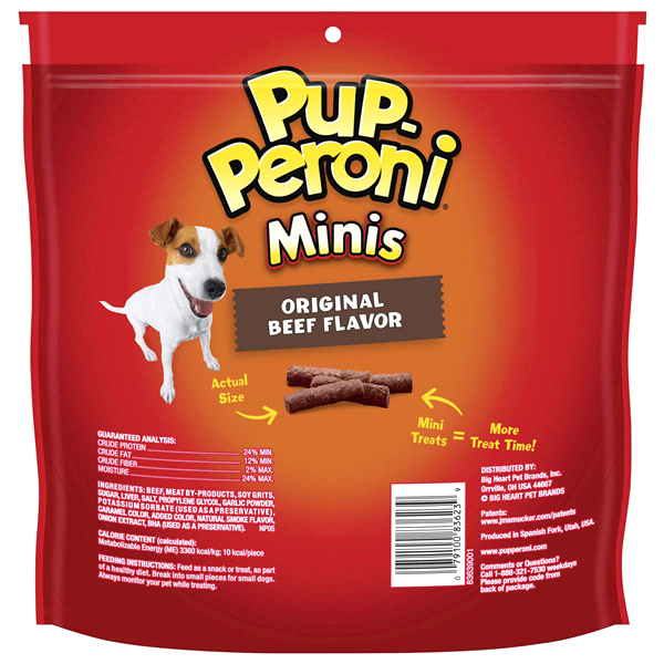slide 5 of 13, Pup-Peroni Minis Original Beef Recipe Dog Treats, 22.5 Oz. Bag, 22.5 oz