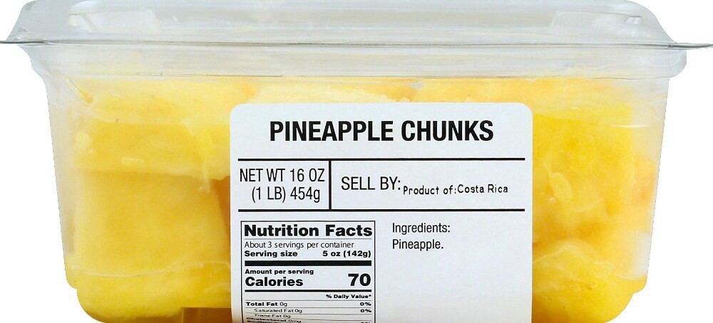 slide 3 of 3, Harris Teeter™ Pineapple Chunks, 16 oz
