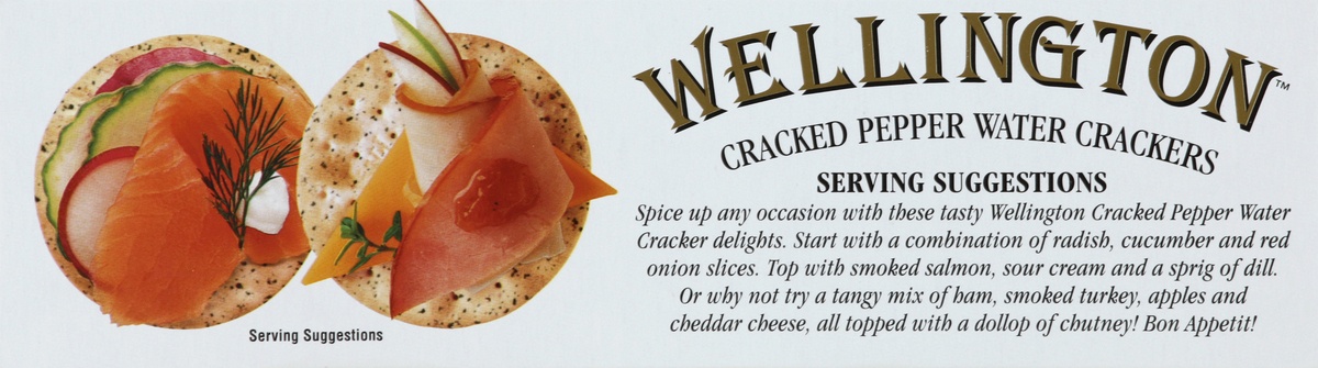 slide 2 of 4, Wellington Cracked Pepper Water Crackers 4.4 oz, 4.4 oz