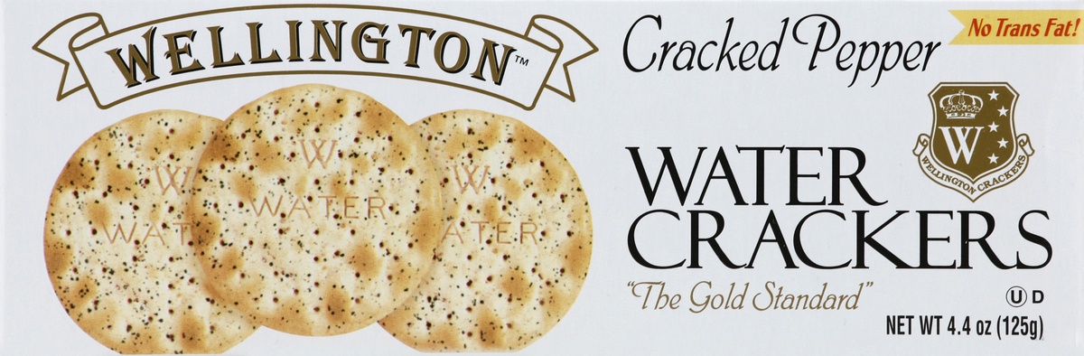 slide 3 of 4, Wellington Cracked Pepper Water Crackers 4.4 oz, 4.4 oz