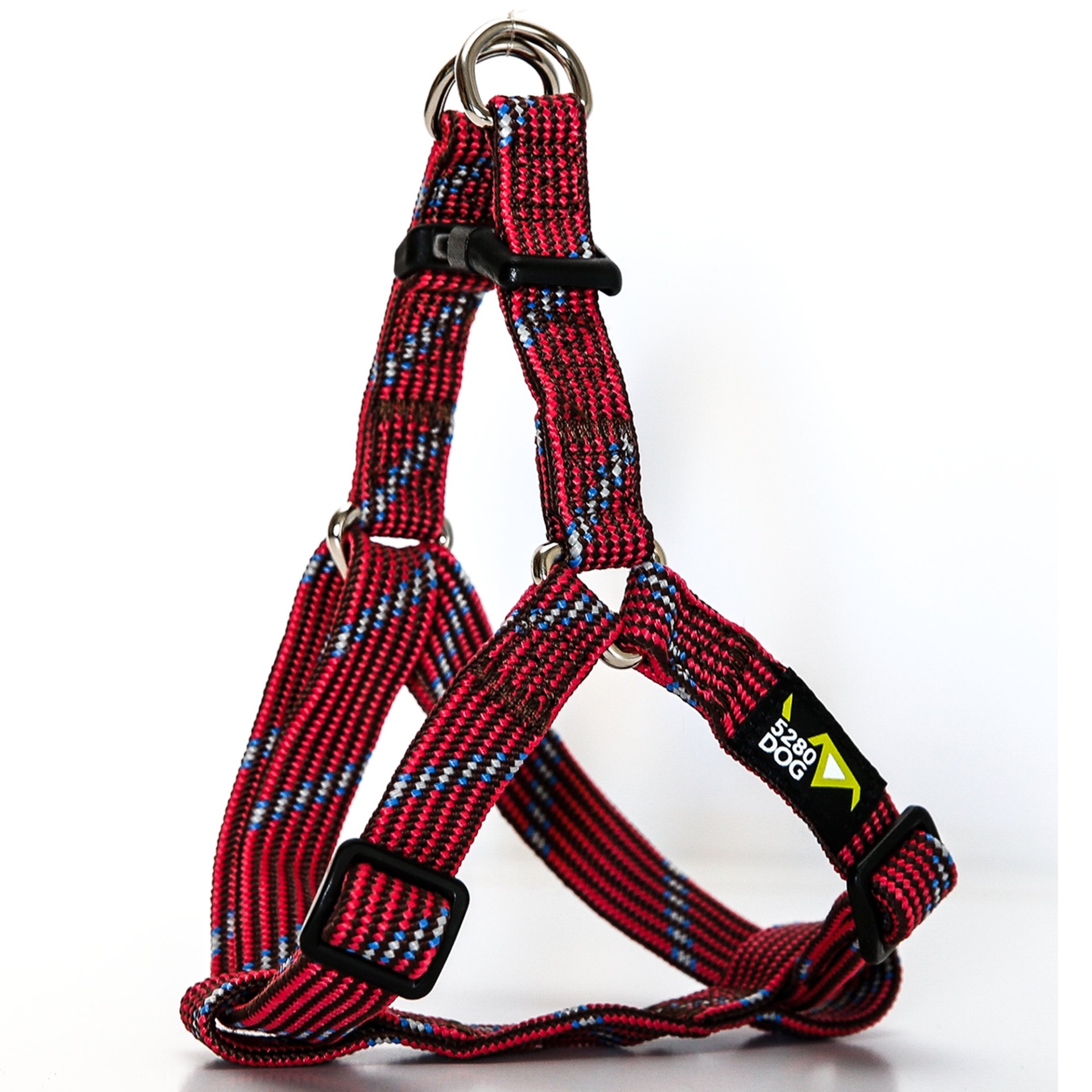slide 1 of 1, 5280 Dog Red Braided Step-In Harness, LG