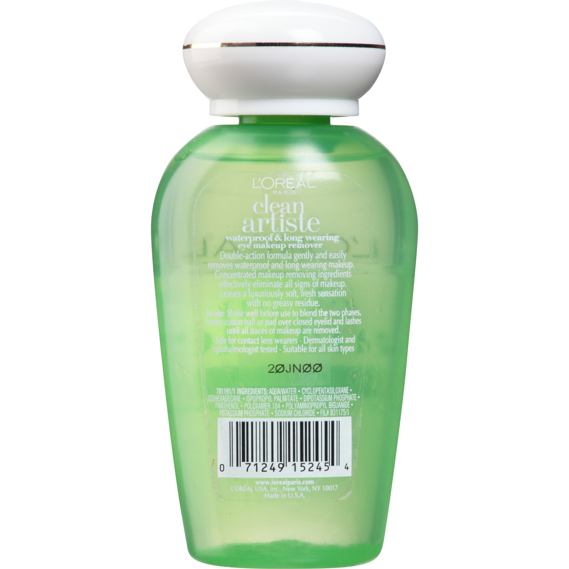 slide 3 of 6, L'Oréal L'Oreal Paris Clean Artiste Waterproof and Long Wearing Eye Makeup Remover 4 fl oz, 4 fl oz