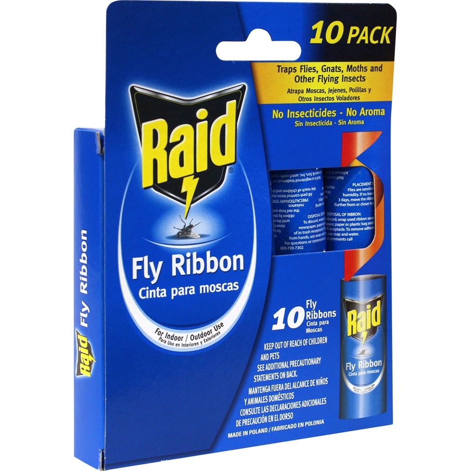 slide 2 of 6, Raid Fly Ribbon 10 ea, 10 ct