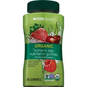 slide 1 of 1, CVS Health Organic Women's Daily Multivitamin Gummies, 90 ct
