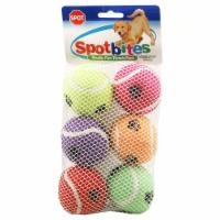 slide 1 of 1, Ethical Spot Paw Print Tennis Ball, 6 ct