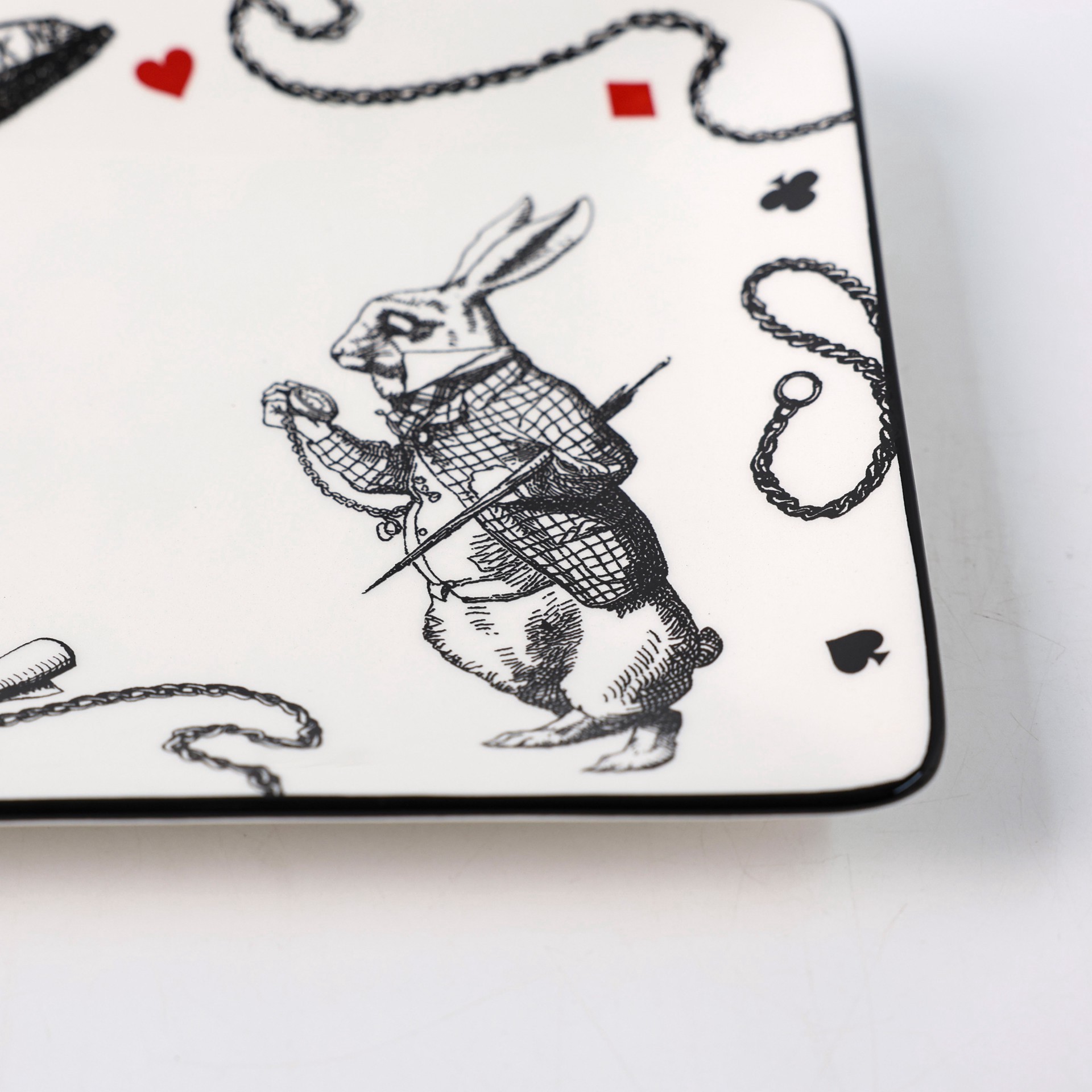 slide 3 of 4, 14" White Rabbit Ceramic Serving Dish By Ashland, 14 in