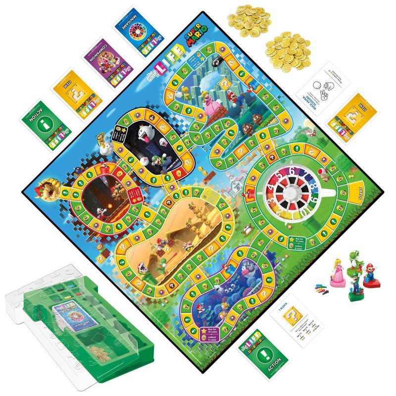 slide 11 of 15, Hasbro The Game Of Life: Super Mario Edition Board Game, 1 ct
