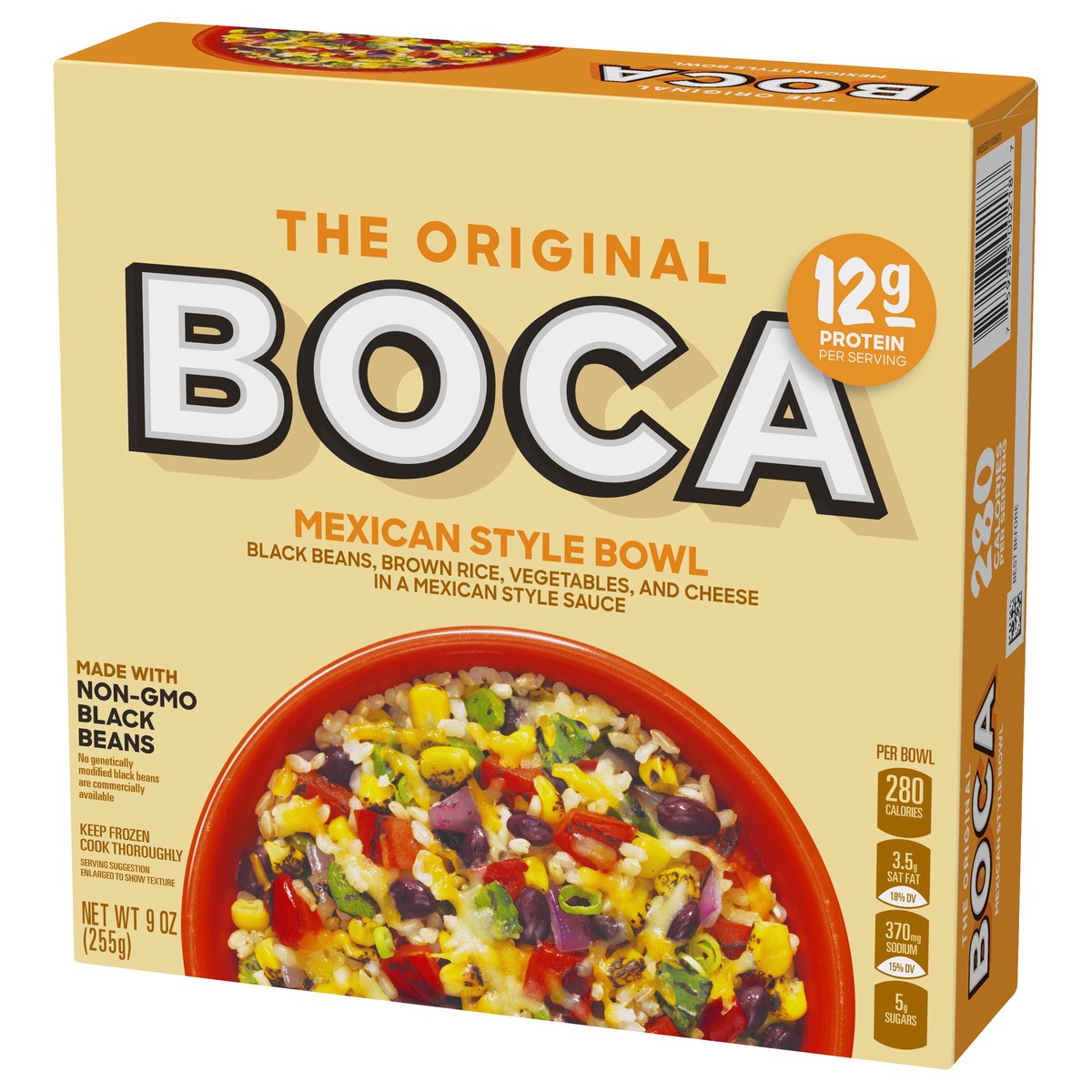 slide 10 of 10, BOCA Mexican Style Bowl with Non-GMO Black Beans, 9 oz Box, 9 oz