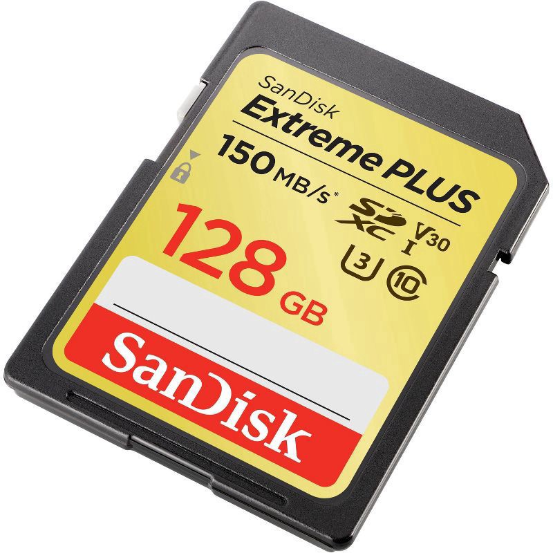 slide 2 of 3, SanDisk Extreme PLUS 128GB SD UHS-I Memory Card, 1 ct