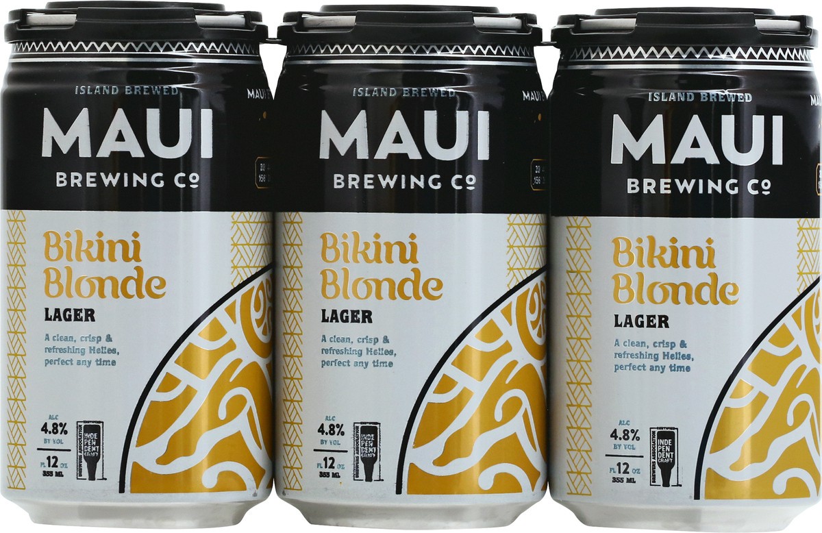 slide 6 of 9, Maui Brewing Co lager bikini blonde, 6 ct; 12 fl oz