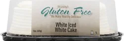 Frannys White Cake, Gluten Free, White Iced