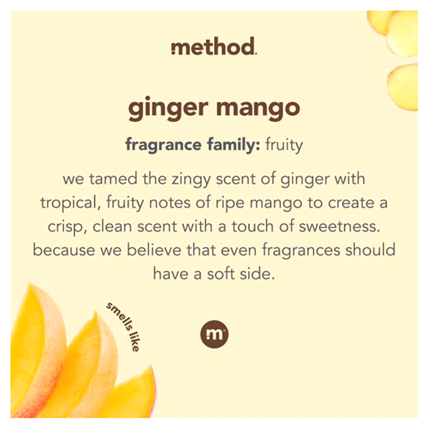 slide 5 of 13, method Laundry Detergent, Ginger Mango, 53.5 Ounces, 66 Loads, 53.5 fl oz