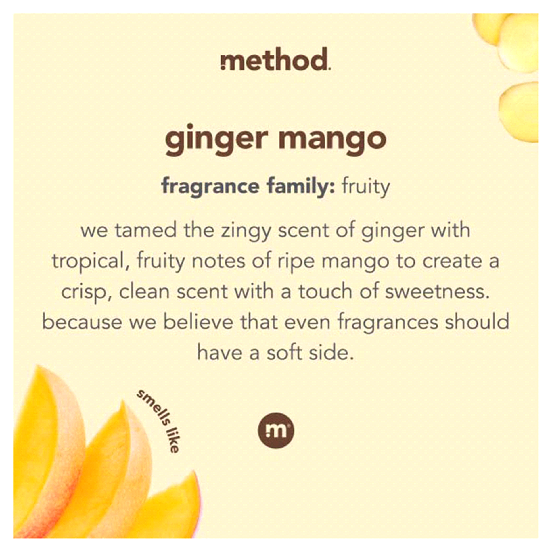 slide 4 of 13, method Laundry Detergent, Ginger Mango, 53.5 Ounces, 66 Loads, 53.5 fl oz