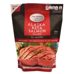 Hy-vee Fish Market Alaska Keta Salmon Fillets