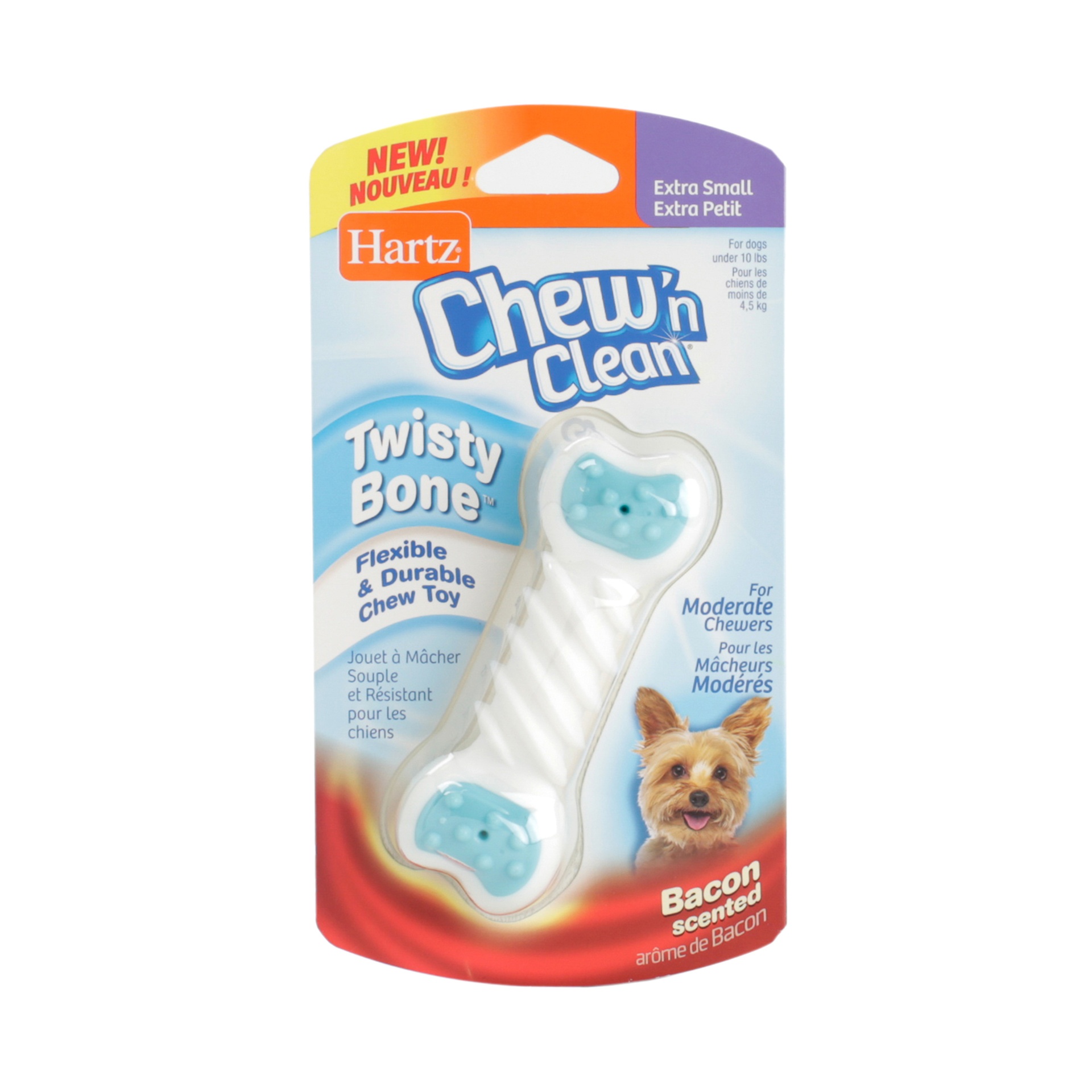 slide 1 of 1, Hartz XS Chew 'n Clean Twisty Bone, 1 ct