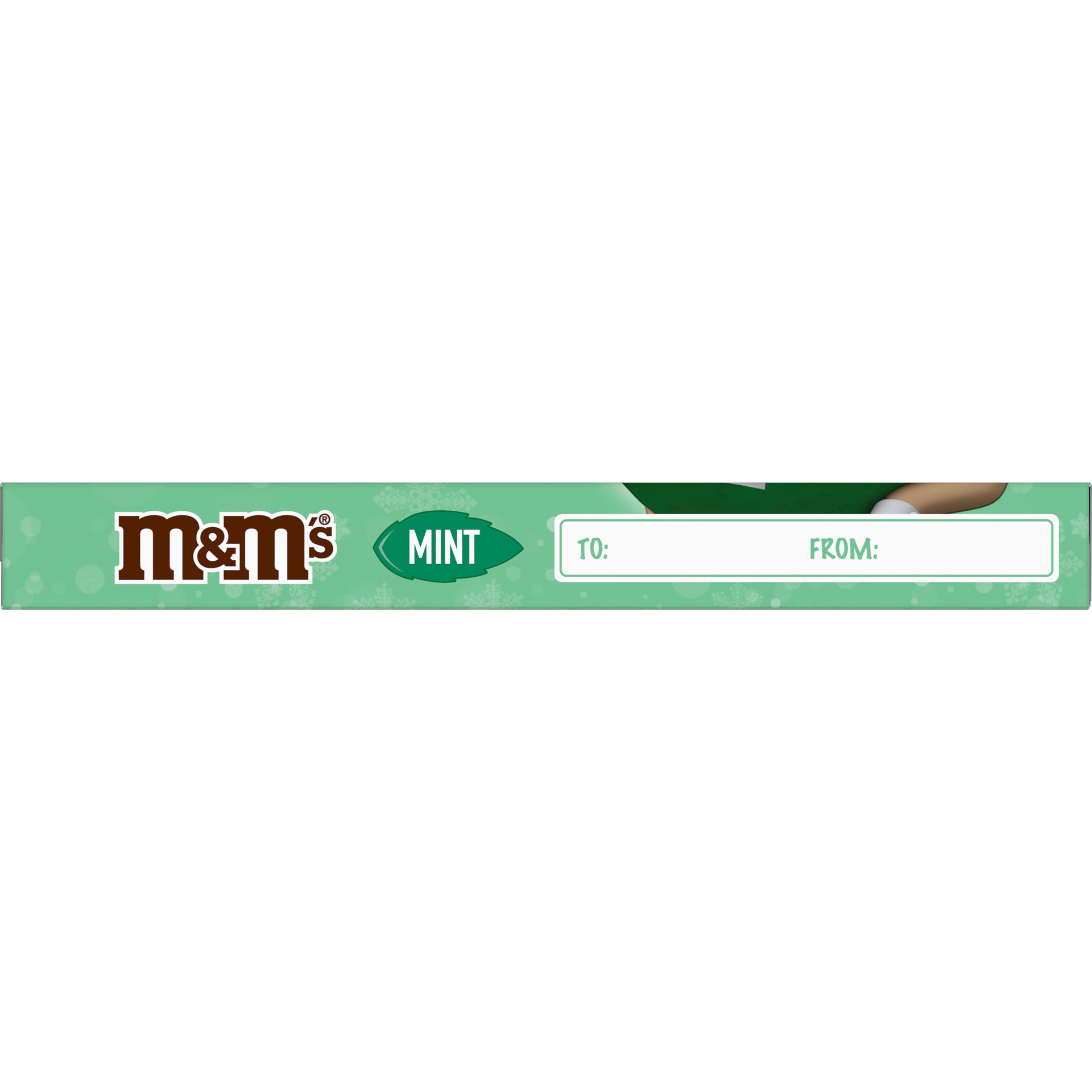 slide 1 of 4, M&M's Holiday Mint Christmas Candy Gift Box, 3-Ounce Box, 3 oz