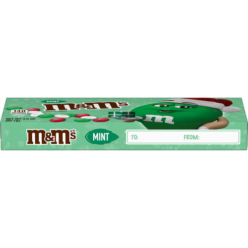 slide 1 of 1, M&M's Mint Chocolate Holiday Theater Box, 3 oz