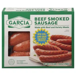 Garcia Foods Beef Smoked Sausage 1.75 lb