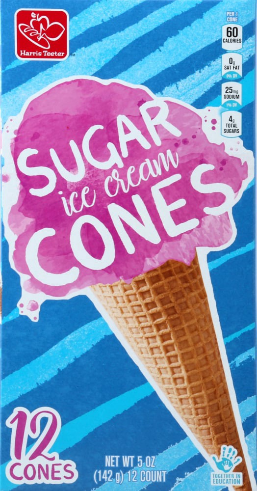 slide 2 of 2, Harris Teeter™ Sugar Ice Cream Cones, 12 ct