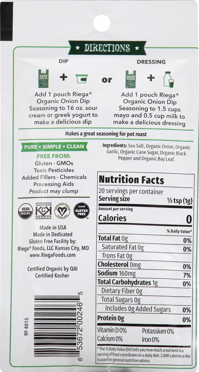 slide 2 of 9, Riega Seasoning 0.70 oz, 0.7 oz