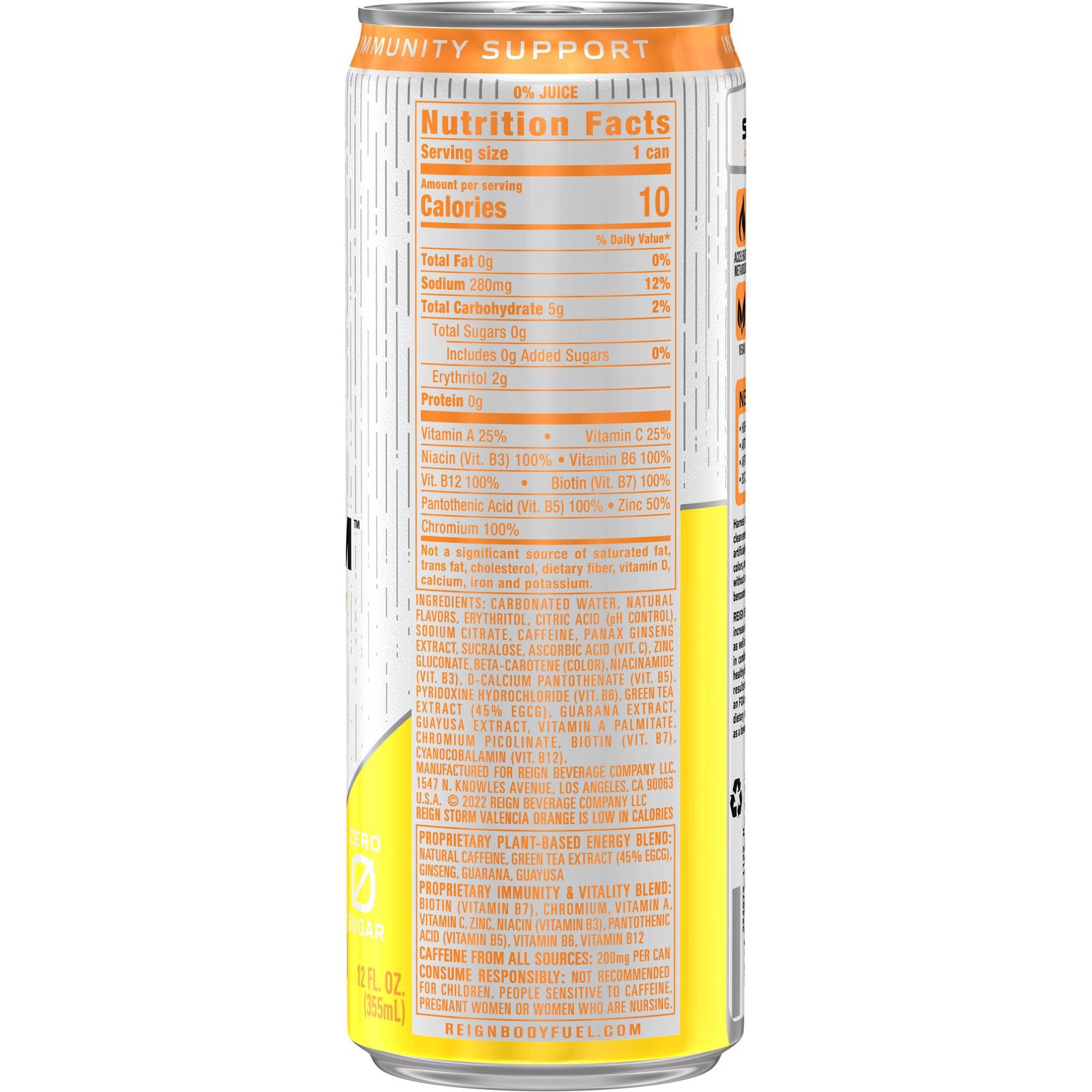 slide 2 of 41, Reign Storm Valencia Orange Energy Drink 12 fl oz, 12 fl oz