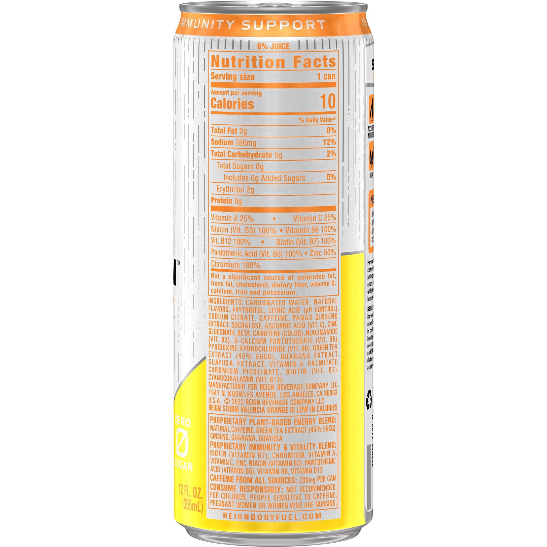 slide 23 of 41, Reign Storm Valencia Orange Energy Drink 12 fl oz, 12 fl oz