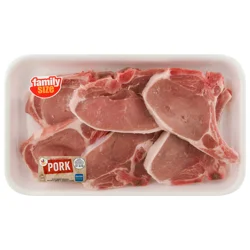Giant Natural Bone-In Pork Chops Family Size