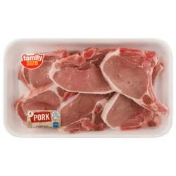 Natural Bone-In Pork Chops Family Size