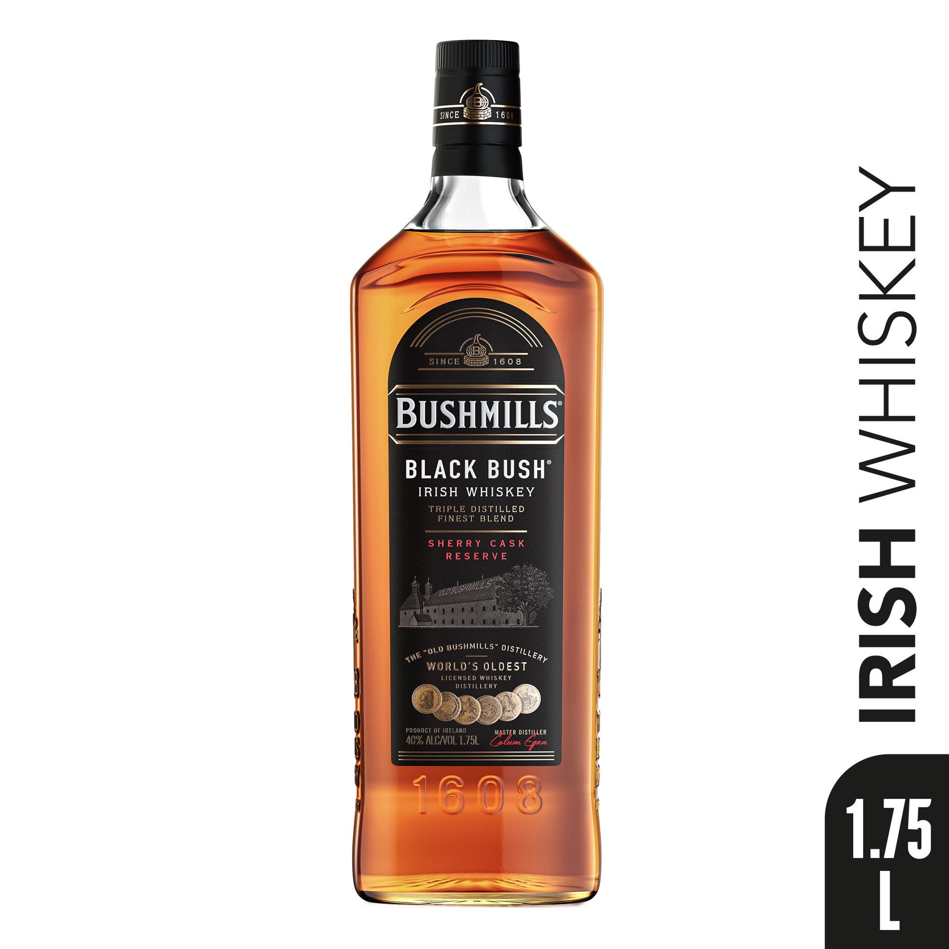 slide 6 of 7, Bushmills Black Bush Irish Whiskey 80 Proof (1.75 L), 1.75 L