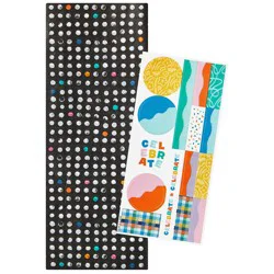 Hallmark Dots on Black Tissue Paper for Gift Wrap With Gift Tag Stickers